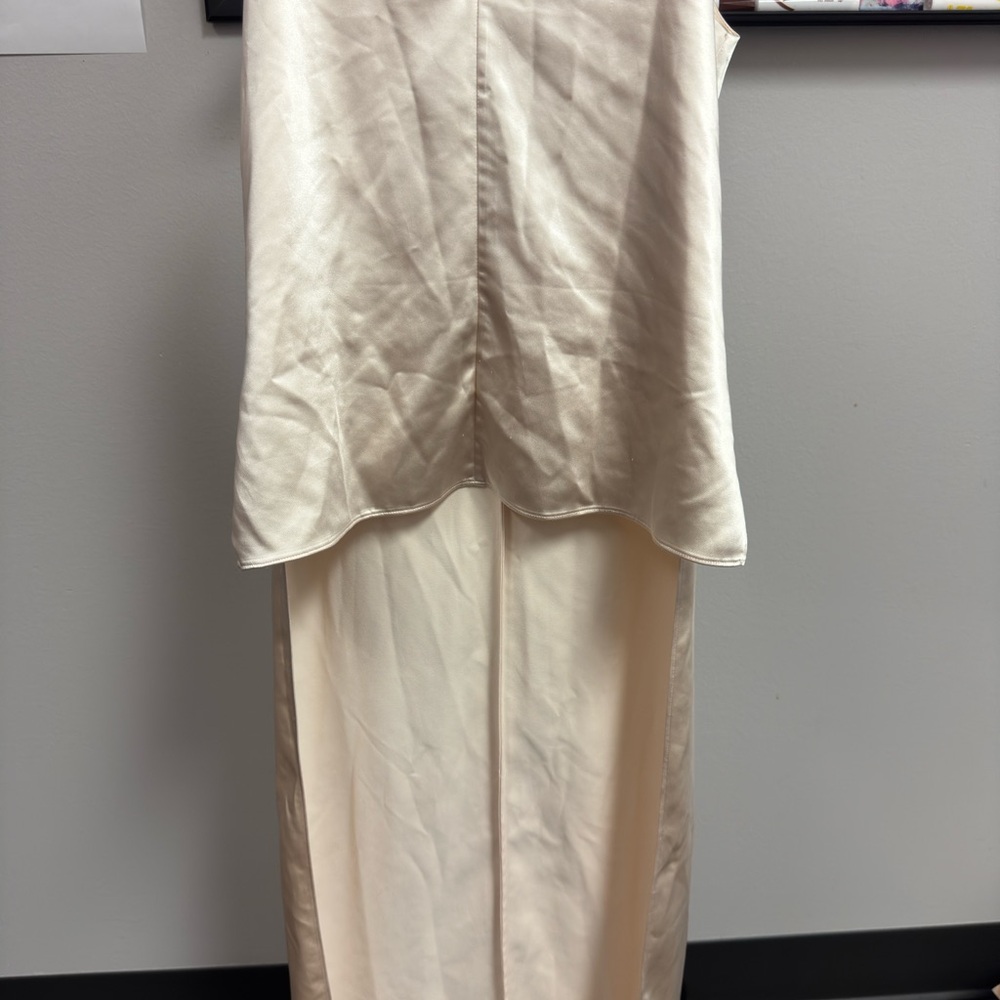 Chic Cream Women's Skirt Set